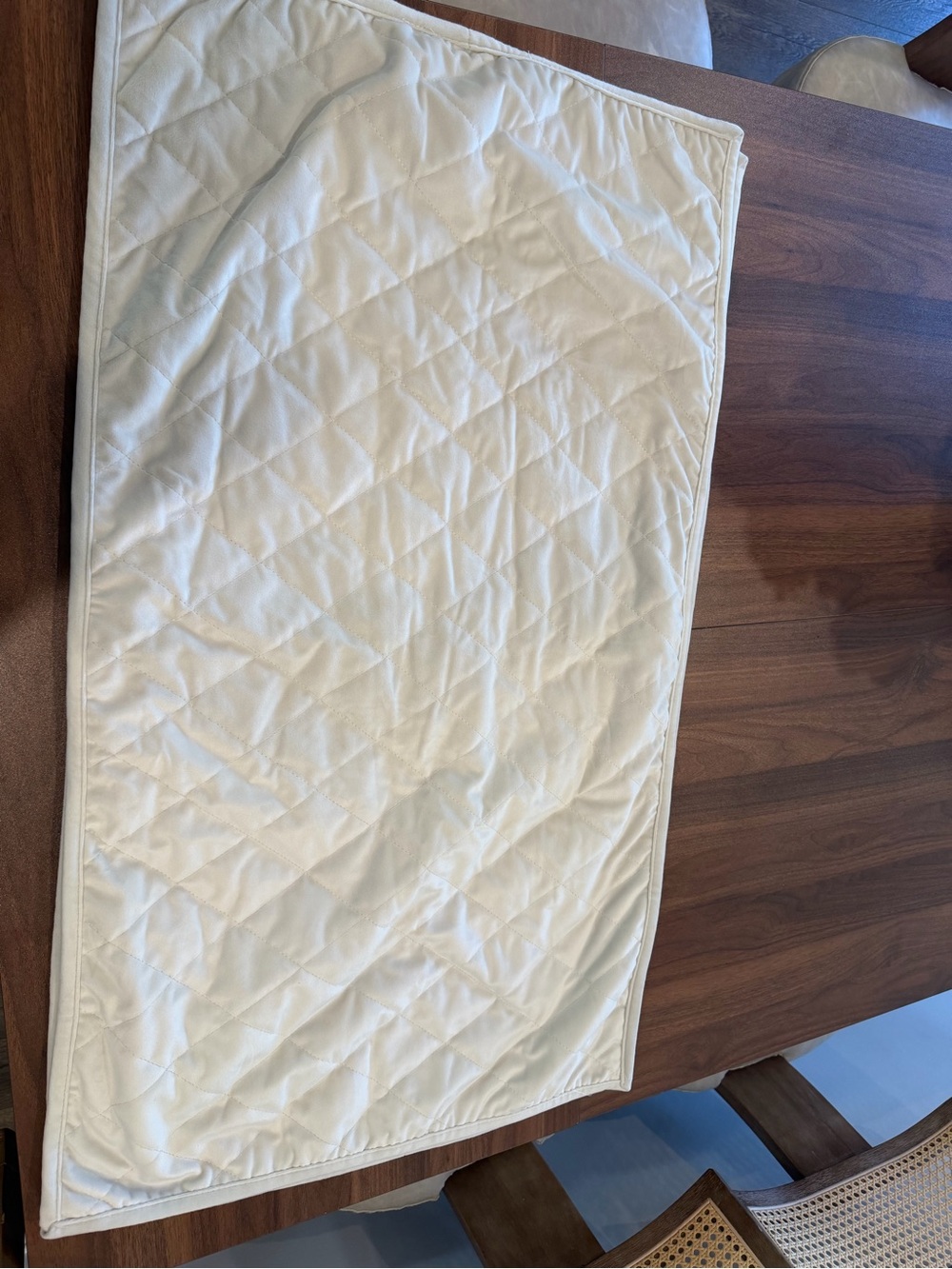 Vera Wang White Quilted Pillow Protector